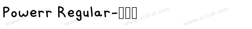 Powerr Regular字体转换